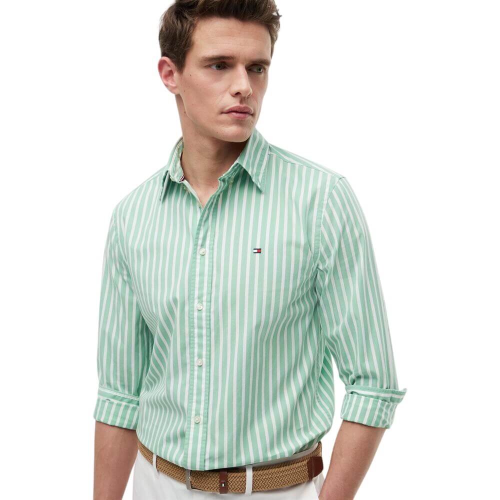 Tommy Hilfiger Flex Poplin Seasonal Stripe Shirt